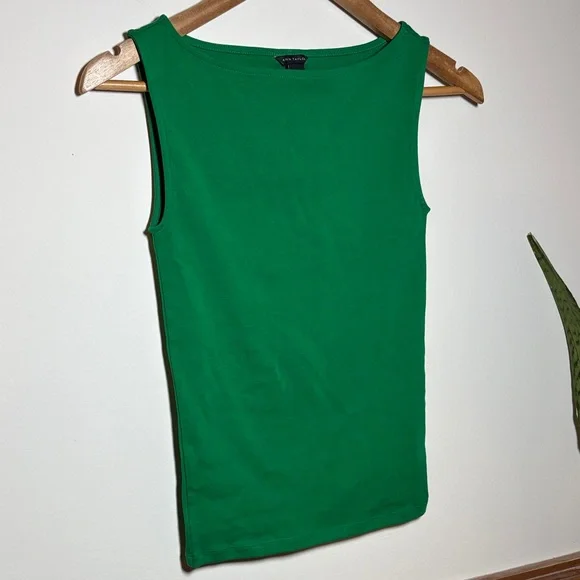 Ann Taylor Vibrant Green Tank Top - Picture 1 of 3